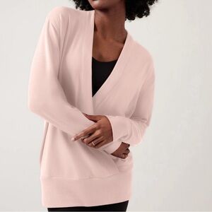 Athleta Purana v neck sweatshirt , pink xl